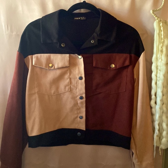 SHEIN Jackets & Blazers - Shein colorblock jacket